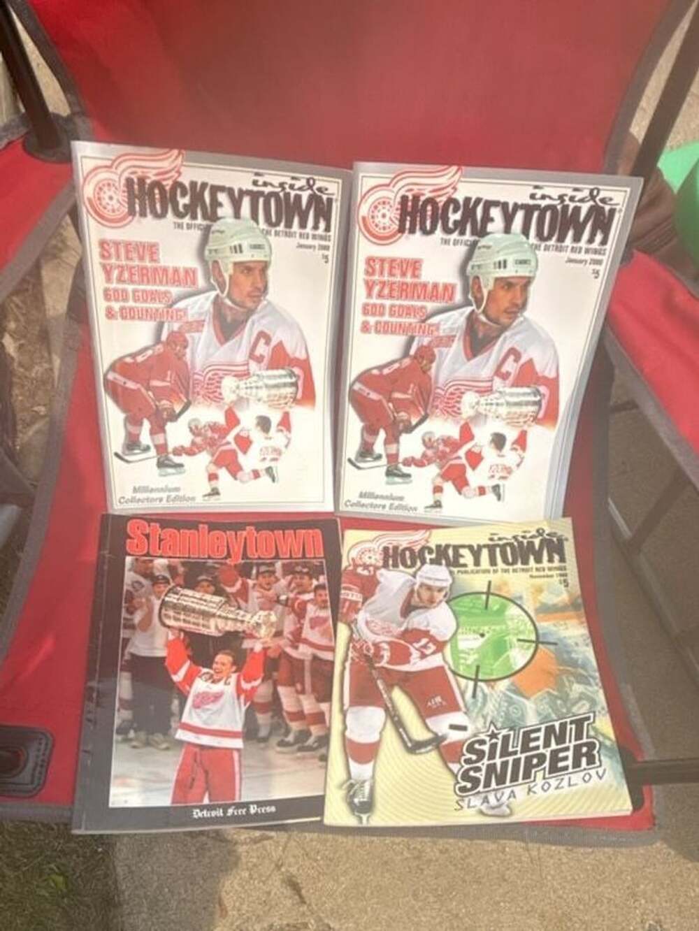 Detroit Red Wings Inside Hockeytown and Stanleytown Magazines Lot of 4 Issues
